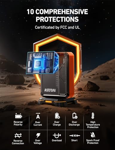 AstroAI Beta822 3000A Jump Starter with Air Compressor, 150PSI Portable Tire Inflator with Auto-Shutoff, 12V Car Battery Booster (9.0 Gas/7.0L Diesel) with LED Light and Jumper Cables, Black - color: 3000A-Black