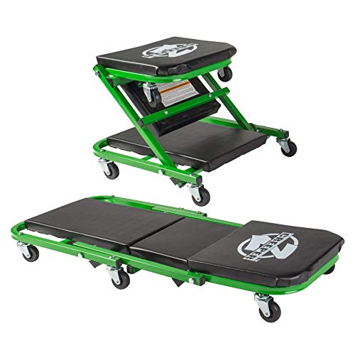 Pro-LifT C-2036DG Black/Green 300 Lbs Mechanic Creeper - color: Green
