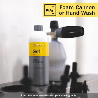 KOCHCHEMIE Gentle Snow Foam - pH Neutral Pre-Cleaning; Works With Foam Cannons & Sprayers; Manual Washing; Safe on Wax & Sealed Surfaces; Cherry Fragrance (5 Liters) - size: 169 Fl Oz (Pack of 1)