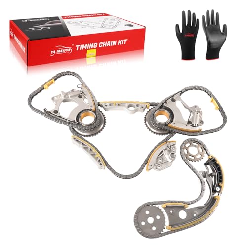 Engine Timing Chain Kit W/Sprocket & Tensioner & Guide Compatible with Audi Q5 Q7 S4 A4 A5 A6 A7 A8 3.0L OE# 06E109465BC 06E109465 06E109465AS 079109507AK