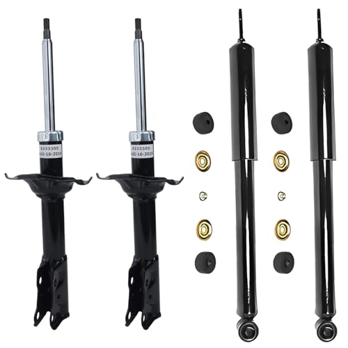 Detroit Axle - 4pc Shock Absorbers for 2004 2005 2006 Scion xA xB, 4 | Front and Rear Shocks Absorbers Replacement - size: 4A47262/shock kit