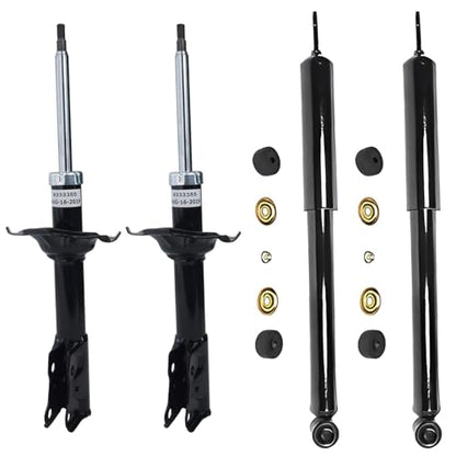 Detroit Axle - 4pc Shock Absorbers for 2004 2005 2006 Scion xA xB, 4 | Front and Rear Shocks Absorbers Replacement - size: 4A47262/shock kit