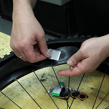 Slime 1022-A Tube Rubber Patch Kit, for Bikes and Other Inflatables, Contains, 5 Patches, Scuffer and Glue - size: 5-Count, style: Rubber Patch Kit