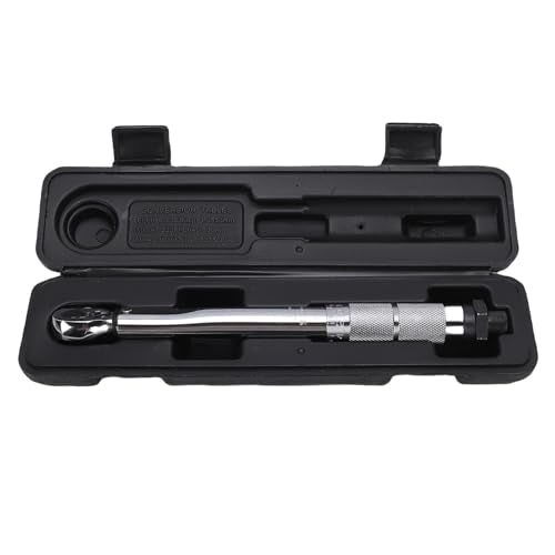 1/4 Inch Drive Click Torque Wrench, 5 to 25Nm High Precision Torque Wrench, Adjustable Pre Set for Car, Bike Maintenance