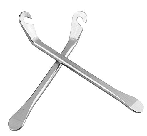 BlueSunshine Bicycle Tire Lever - Premium Hardened Stainless steel Levers to Repair Bike Tube - Must Have Tool Kit for Road Bicyclist - Set of 3
