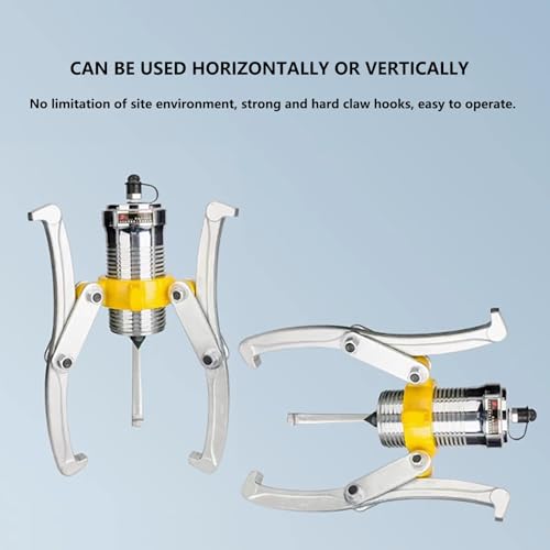 Separate Hydraulic Gear Puller, 5/10/15/20/30/50 Tons, with Hand Pump, for Separating Tools in Confined Spaces, 2 or 3 Jaws, Vertical and Horizontal(10T) - size: 10T