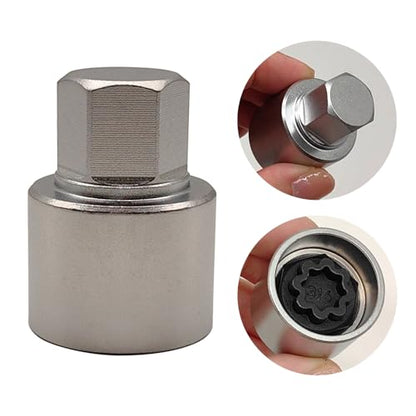 316 Wheel Locking Nut Key for Mercedes Benz, Lug Nut Removal Tool | Wheel Lock Nut Socket Adapter, Anti-Theft Screw Remover, Hand Repair Tool, Tyre Fitting, garage - color: Scoket 316