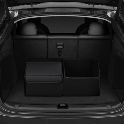 car organizers and storage for SUV,trunk organizer for sedan, leather foldable sleek box with lid,collapsible cargo bins, tool accessories containers,Collapsible Suede velvet (22 inch Covered) - size: 22 inch Covered