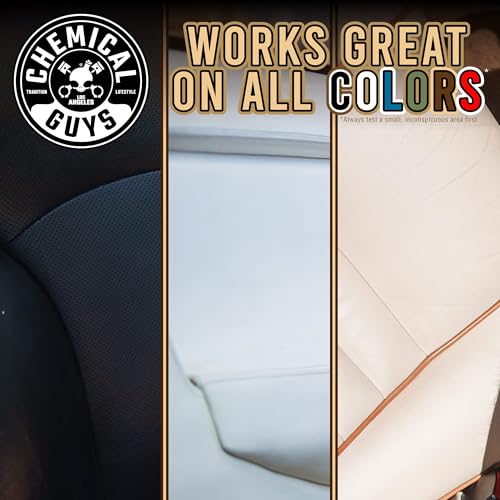 Chemical Guys, Leather Cleaner & Conditioner Kit, Travel Size, 2 x 4 oz | Two-step kit cleans then conditions seats, bags and boots, pH-balanced for natural and sealed leather - style: 4 Fl Oz KIT