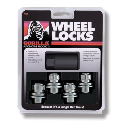 Gorilla Automotive 73641TXX Toyota O.E. Wheel Locks With Washer (14mm x 1.50 Thread Size),Chrome - size: 14 Millimeter x 1.50