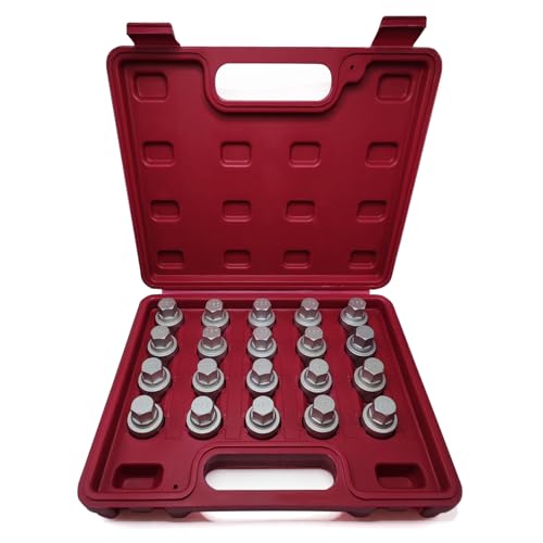 20PCS Wheel Locking Nut Key Kit Compatible with BMW Mini Series | Wheel Lock Nut Socket Adapter Set, Anti-Theft Lug Removal Tool, Anti-Theft Screw Remover, Repair Tool, Tyre Fitting, garage - size: Socket Set