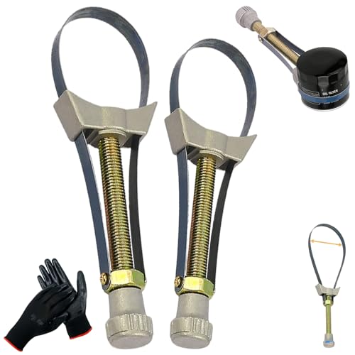 Adjustable Oil Filter Wrench – Heavy-Duty Universal Strap Tool, New Auto Car Diameter Adjustable Oil Filter Removal Strap Wrench Tool, 60-120mm Diameter Adjustable (M/L) - color: M/L
