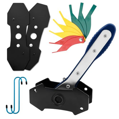 Car Brake Caliper Compression Tool Kit,Caliper Piston Compressor Tool Includes Calipers Hanger/Brake Measuring Tools/Steel Plate/Brakes Tools,Professional Auto Disc Caliper Repair Kit
