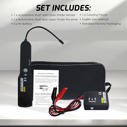 Automotive Circuit Tester, Car Repair Cable Circuit Wire Tracers Analyzer Short Open Finder Fault Tester Electrical Checker Detector Probe DC 6-42V Car Diagnostic Tool