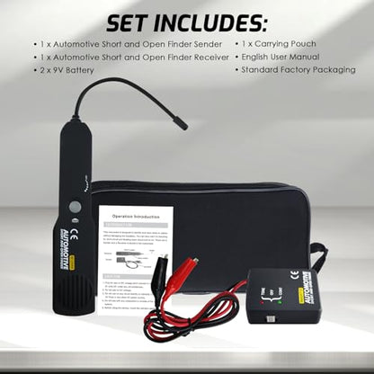 Automotive Circuit Tester, Car Repair Cable Circuit Wire Tracers Analyzer Short Open Finder Fault Tester Electrical Checker Detector Probe DC 6-42V Car Diagnostic Tool