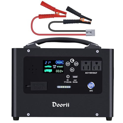 V10 10000A Car Jump Starter, Portable Power Station Backup Lithium Battery，12V/24V Heavy Duty Truck Jump Starter Battery Pack, Power Bank for Outdoors Camping Travel Hunting Blackout - color: Gray Black