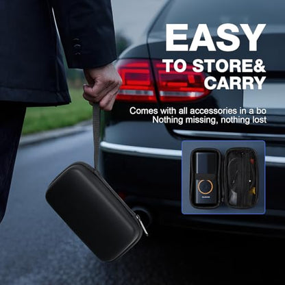OlarHike Tire Inflator Portable Air Compressor,Cordless Electric Bike Pump | Smart Dual Hose System,Auto Stop Air Pump for Car Tires,Bicycles,Motorcycles with LED Light & Digital Pressure Gauge