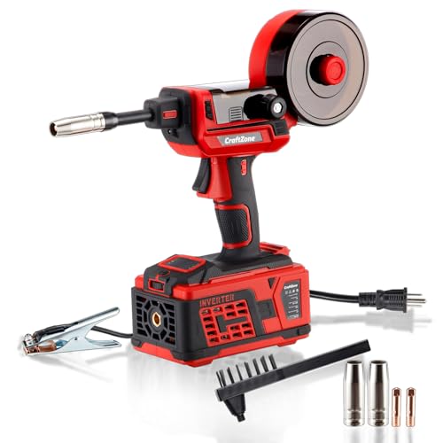 Handheld MIG Welder | Easy Operation Flux Core Welder with Overheat & Voltage Protection, Portable Gasless Handheld Gun | Lightweight 110V for Home DIY & Auto Repair
