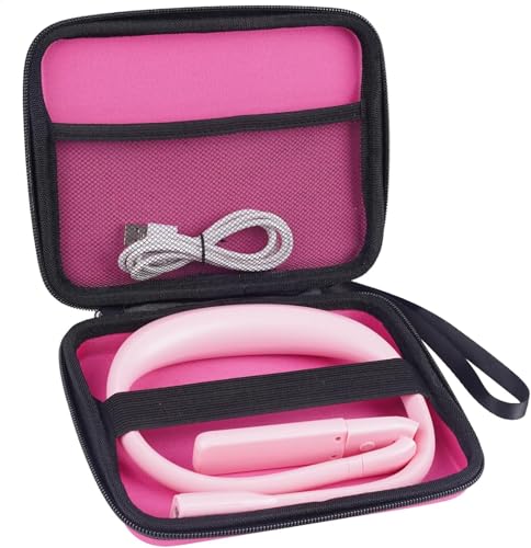 Back to School Gifts Reading Light: 3 Colors Rectangular Floodlight & Round Spotlight Neck Light for Reading Knitting Crochet, Book Light College Dorm Room Essentials Book Lovers Gifts for Teen Girls - color: Pink with storage case
