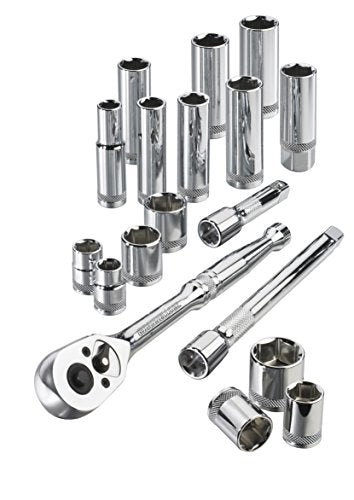 Channellock 38181 3/8" Drive Standard Socket set, 18 Piece - size: 18 Piece SAE - 3/8" Drive