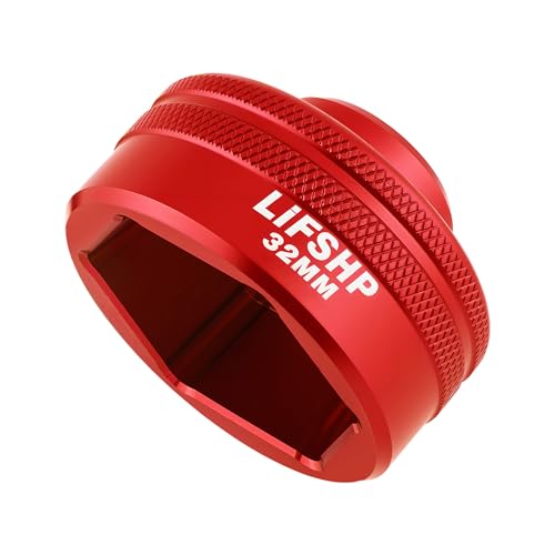 32mm Oil Filter Socket, for Ecotec TDI GM VW Polaris Chevrolet BMW Mini Volvo Vehicles Oil/Fuel Filter Removal Tool-Red - color: Red, size: 32MM