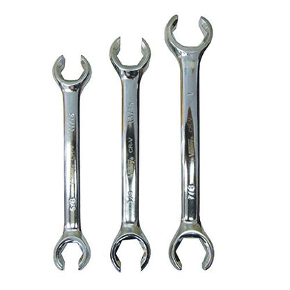Shop-Tek/Valley 3-Piece Flare Nut Wrench Set (15-24mm), WR3FNML - Sold by Ucostore Only - size: 3pc 15-24mm flare nut wr