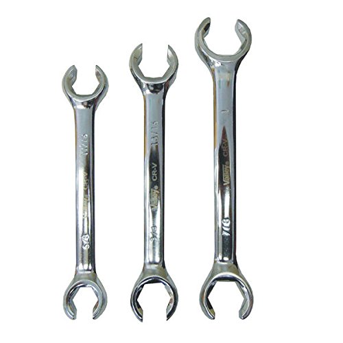 Shop-Tek/Valley 3-Piece Flare Nut Wrench Set (5/8" - 1"), WR3FNSL - Sold Only