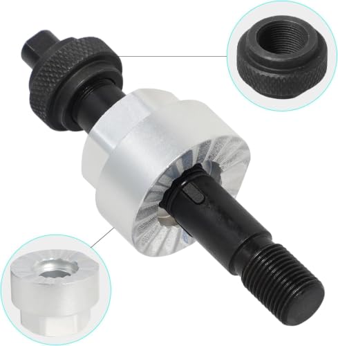 DPTOOL Vibration Damper Holding Tool Crankshaft Pulley Removal Shock Absorber Compatible with Audi Skoda VW 1.8 2.0 4V TFSi EA888 Gen 1 2 3 Engine Vibration Damper Assembly 4 Cylinder Replace T10531 - size: Gen 1 2 3