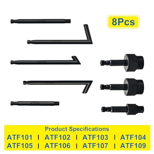 3 Liters Transmission Fluid Pump Oil Filling Filler System Fluid Transfer Pump Tool with 8 ATF Adapters - color: black