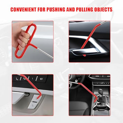 Car Lockout Kit, 67" Long Reach Tool Automotive Professional Emergency Tool Kit, Multi-Function Pull Hook Vehicle Disassembly & Repair Tool Set for Cars Trucks, Car Accessories