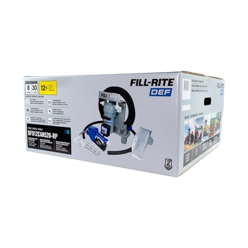 Fill-Rite DF012CAN520-RP 12V 8 GPM Diesel Exhaust Fluid (DEF) Transfer Pump w/Tote Mount Package, Automatic Nozzle, & RPV Dispense Coupler - style: 12V Tote Mount w/RPV