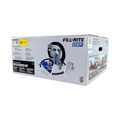 Fill-Rite DF012CAN520-RP 12V 8 GPM Diesel Exhaust Fluid (DEF) Transfer Pump w/Tote Mount Package, Automatic Nozzle, & RPV Dispense Coupler - style: 12V Tote Mount w/RPV