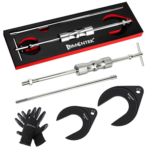 Inner CV Axle Puller Removal Tool with Slide Hammer & 48mm 63mm CV Joint Fork Adapter, Front Wheel Drive Axle Puller Slide Hammer Set (6pcs Set with eva Box) - size: 6pcs Set with eva Box