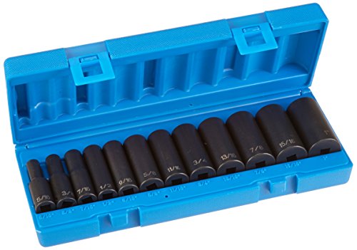 Grey Pneumatic (1202D) 3/8" Drive 12-Piece 12-Point Deep Socket Set - style: 12 Piece Deep Set - 12 Point