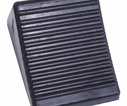 Vestil RWC-2-PR Molded Rubber Wheel Chock with Rope 8 In. x 56 In. x 4 In. Black