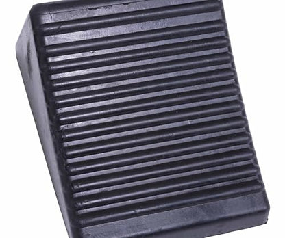 Vestil RWC-2-PR Molded Rubber Wheel Chock with Rope 8 In. x 56 In. x 4 In. Black