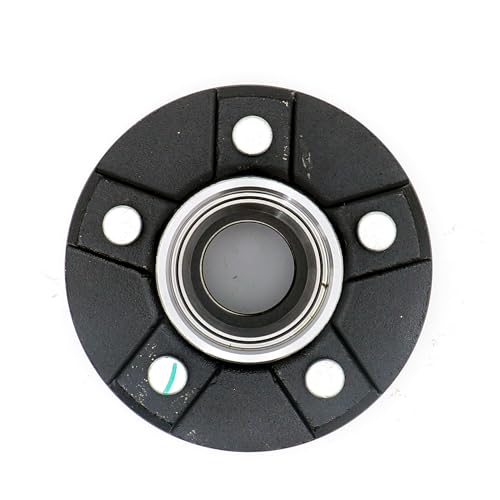 Trailer Hub Assembly,5-Bolt on 4-1/2" Circle Compatible with 3,500 lbs axle,with 1-3/8" to 1-1/16" Tapered Spindle and Bearings - size: UT GL4856C*2