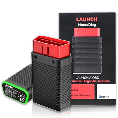 LAUNCH AIOBD Bluetooth OBD2 AI Car Diagnostic Scanner | Free Engine Diagnostics, AI Code Explain, Supports iOS & Android, Fits 1996+ Cars