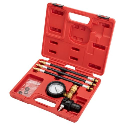 Tusk Leak Down Tester – Engine Cylinder Leakage Tester with Dual Gauges and Hose