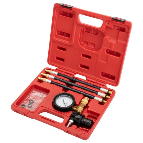 Tusk Leak Down Tester – Engine Cylinder Leakage Tester with Dual Gauges and Hose