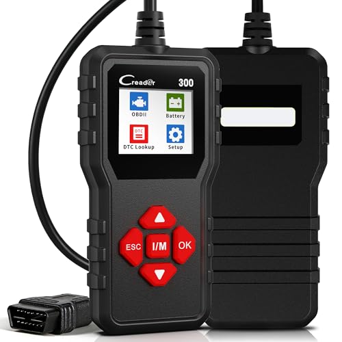 LAUNCH Creader 300 OBD2 Code Reader, Diagnostic Scanner with Battery Test | Full 10 OBDII Modes, Read & Clear DTCs, Live Data, VIN, Freeze Frame & I/M Readiness