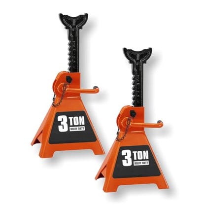 Fits Daytona 3 Ton Heavy Duty Ratcheting Jack Stands (Orange) - color: Orange