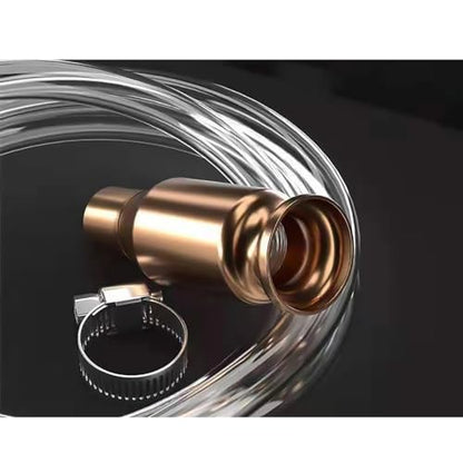 Shaker Siphon Hose for Fuel Transfer Pump 1/2'' Copper Valve Syphon Hose Gas Siphon Pump for Gasoline, Oil, Diesel, Water, Liquid Self Priming Shaker Siphon Hand Pump Tube (10 feet) - size: 10 Feet