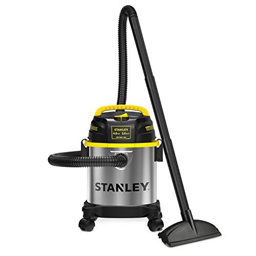 STANLEY 3 Gallon Wet Dry Vacuum, Powerful 4 Peak HP Motor, Portable Stainless Steel 3 in 1 Multifunctional Shop Vacuum with Blower, Model: SL18136 - size: 3 Gallon, 4.0 HP
