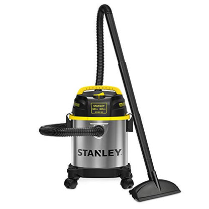 STANLEY 3 Gallon Wet Dry Vacuum, Powerful 4 Peak HP Motor, Portable Stainless Steel 3 in 1 Multifunctional Shop Vacuum with Blower, Model: SL18136 - size: 3 Gallon, 4.0 HP