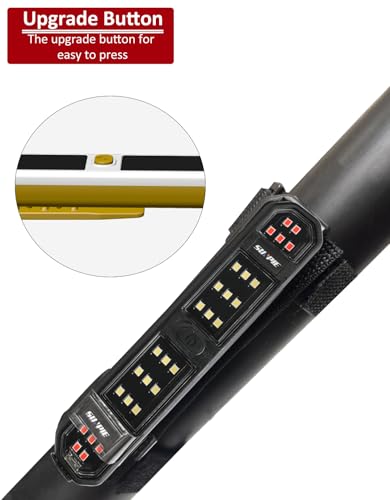 SUNPIE UTV Dome Light Battery Powered SXS Interior Lights Upgrade Button Wireless Roll Bar Magnetic LED Lighting for RZR Talon/Pioneer CanAm(All Model) Teryx/Mule Yamaha ATV SUV for Night Visibility - color: 1 PC of White and Red