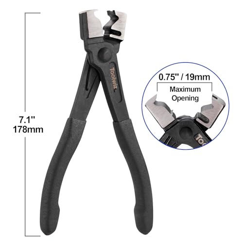 Toolwiz Clic & Clic-R Type Hose Clamp Pliers, CV Boot Clamp Tool | Radiator Spring Collar, Automotive Maintenance Tools, for Fuel Line, Silicone Vacuum Hose, Air Tube, Water Pipe - style: 1Pcs Clic-R Type Hose Clamp Pliers