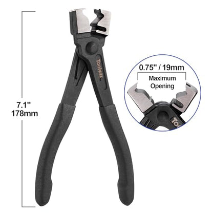 Toolwiz Clic & Clic-R Type Hose Clamp Pliers, CV Boot Clamp Tool | Radiator Spring Collar, Automotive Maintenance Tools, for Fuel Line, Silicone Vacuum Hose, Air Tube, Water Pipe - style: 1Pcs Clic-R Type Hose Clamp Pliers