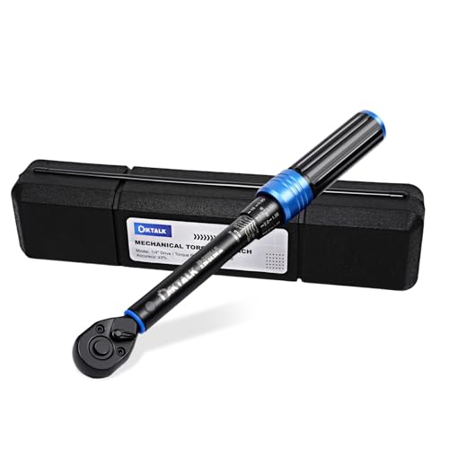 1/4 Inch Drive Click Torque Wrench (2.26-24.9 N.m & 20-220 IN.LB), ±3% High Precision, 72-Tooth Ratchet for Bicycle Repair, Electronics, Muzzleloader - with Protective Case - size: 1/4 Inch
