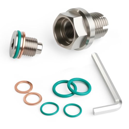 M14*1.5 Double Oversize Magnetic Piggyback Oil Drain Plug, Stainless Steel Self Tapping Oil Pan Thread Repair Kit (M14.2 * 1.5-15mm) - size: M14.2*1.5-15mm
